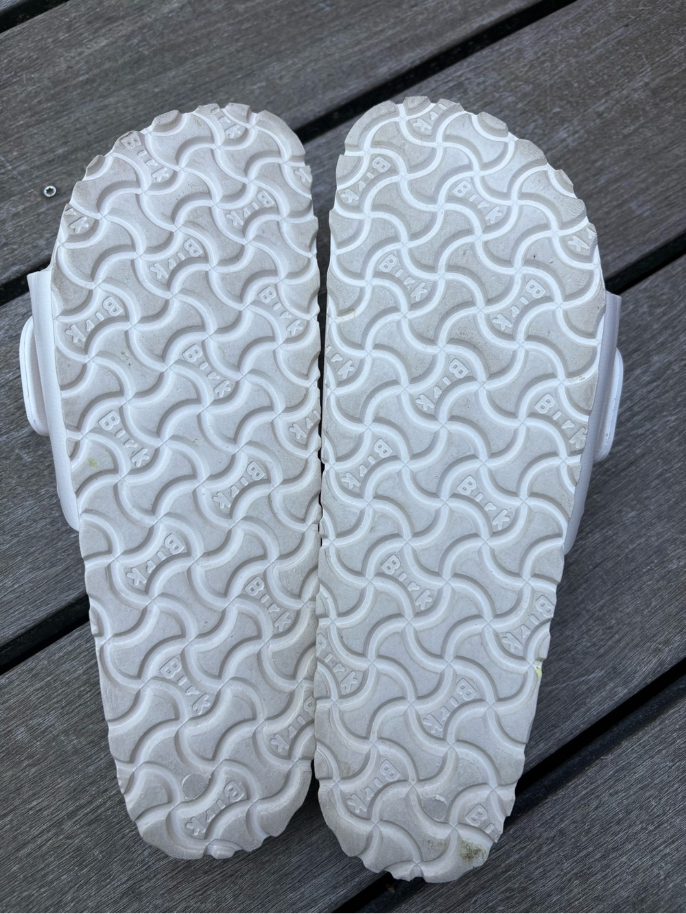 Birkenstock White Madrid Big Buckle EVA Slide - Picture 7 of 8